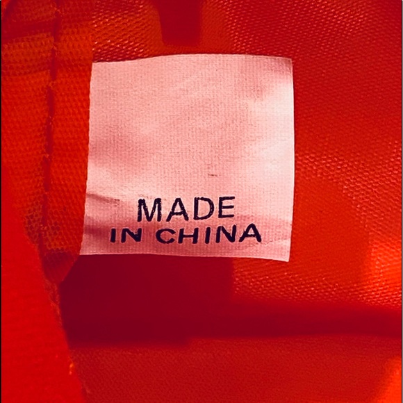 🌟HP🌟VTG 1990s NEW! Orange Canvas Messenger Style Shoulder Bag by Amanda Smith - Picture 7 of 12